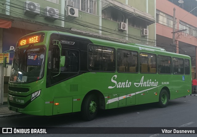 Transportes Santo Antônio RJ 161.205 na cidade de Duque de Caxias, Rio de Janeiro, Brasil, por Vitor Dasneves. ID da foto: 12091714.