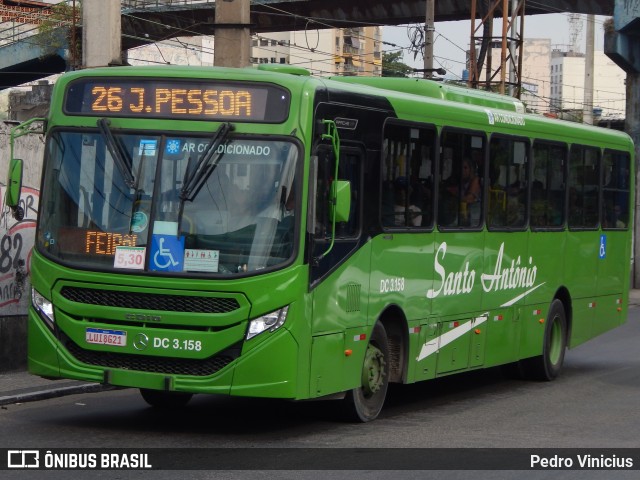 Transportes Santo Antônio DC 3.158 na cidade de Duque de Caxias, Rio de Janeiro, Brasil, por Pedro Vinicius. ID da foto: 12093129.