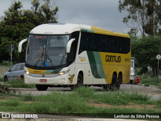 Empresa Gontijo de Transportes 18170 na cidade de Caruaru, Pernambuco, Brasil, por Lenilson da Silva Pessoa. ID da foto: 12093469.