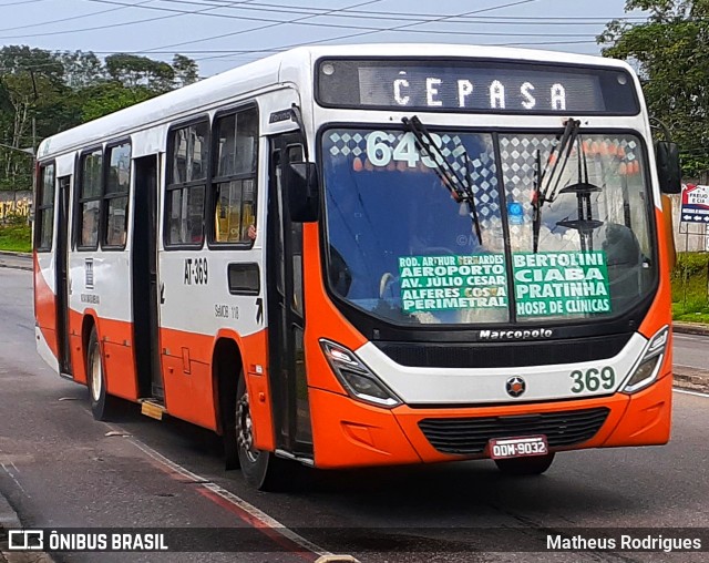 Empresa de Transportes Nova Marambaia AT-369 na cidade de Belém, Pará, Brasil, por Matheus Rodrigues. ID da foto: 12093377.