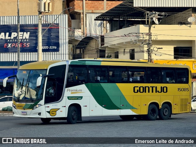 Empresa Gontijo de Transportes 15085 na cidade de Manhuaçu, Minas Gerais, Brasil, por Emerson Leite de Andrade. ID da foto: 12093592.