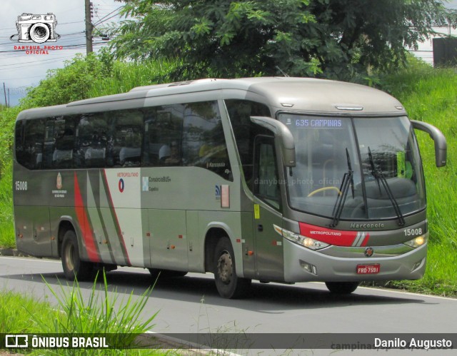 Transportes Capellini 15008 na cidade de Campinas, São Paulo, Brasil, por Danilo Augusto. ID da foto: 12091442.