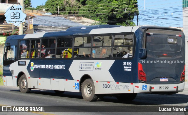 BH Leste Transportes > Nova Vista Transportes > TopBus Transportes 21122 na cidade de Belo Horizonte, Minas Gerais, Brasil, por Lucas Nunes. ID da foto: 12092404.