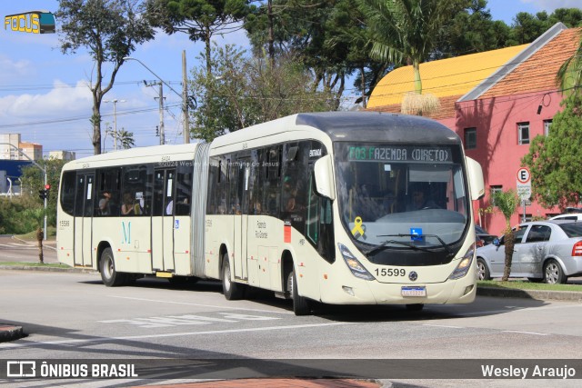 Leblon Transporte de Passageiros 15599 na cidade de Curitiba, Paraná, Brasil, por Wesley Araujo. ID da foto: 12094044.
