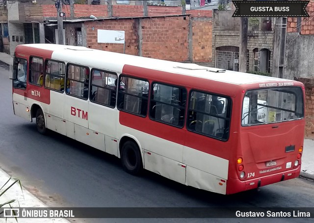 BTM - Bahia Transportes Metropolitanos 174 na cidade de Salvador, Bahia, Brasil, por Gustavo Santos Lima. ID da foto: 12093098.
