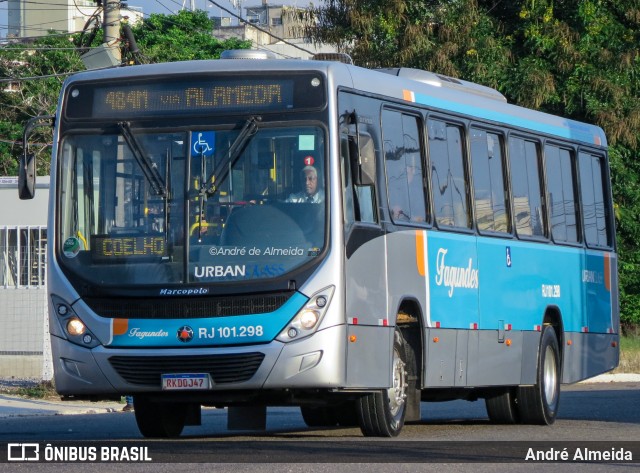 Auto Ônibus Fagundes RJ 101.298 na cidade de Niterói, Rio de Janeiro, Brasil, por André Almeida. ID da foto: 12092422.