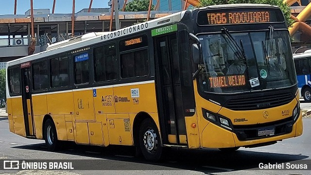 Real Auto Ônibus A41351 na cidade de Rio de Janeiro, Rio de Janeiro, Brasil, por Gabriel Sousa. ID da foto: 12092981.