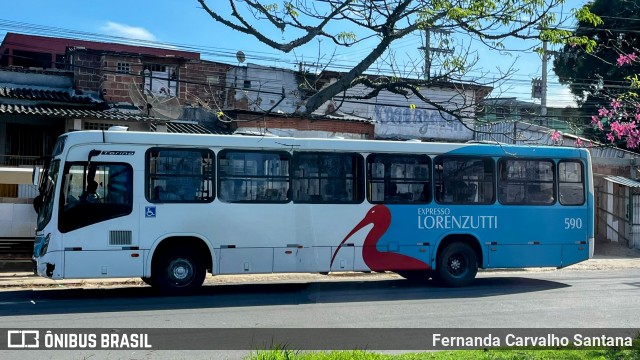 Expresso Lorenzutti 590 na cidade de Guarapari, Espírito Santo, Brasil, por Fernanda Carvalho Santana. ID da foto: 12092175.