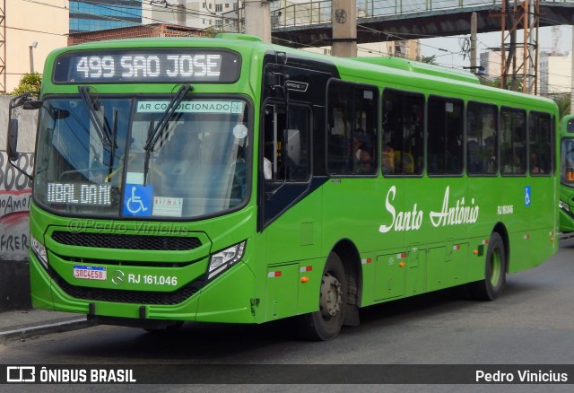 Transportes Santo Antônio RJ 161.046 na cidade de Duque de Caxias, Rio de Janeiro, Brasil, por Pedro Vinicius. ID da foto: 12093128.