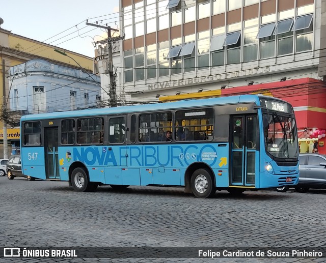 FAOL - Friburgo Auto Ônibus 547 na cidade de Nova Friburgo, Rio de Janeiro, Brasil, por Felipe Cardinot de Souza Pinheiro. ID da foto: 12091912.