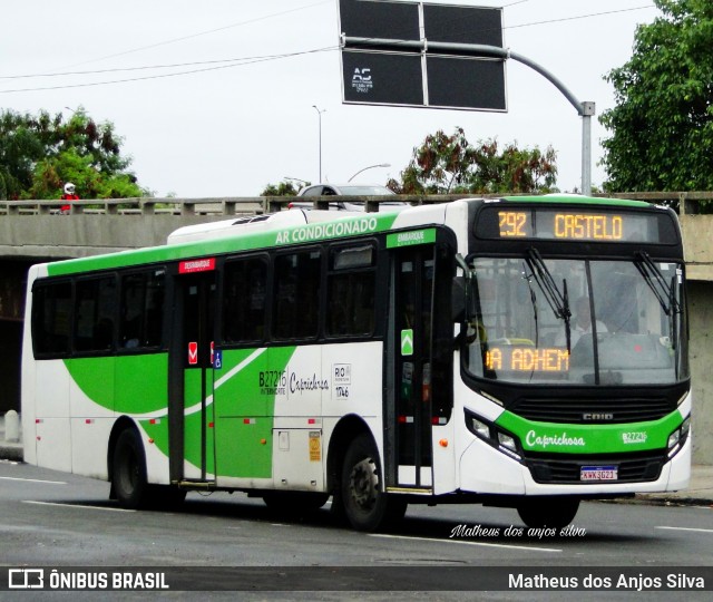 Caprichosa Auto Ônibus B27216 na cidade de Rio de Janeiro, Rio de Janeiro, Brasil, por Matheus dos Anjos Silva. ID da foto: 12093729.