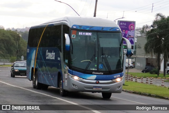 Viação Cometa 15128 na cidade de Juiz de Fora, Minas Gerais, Brasil, por Rodrigo Barraza. ID da foto: 12092593.