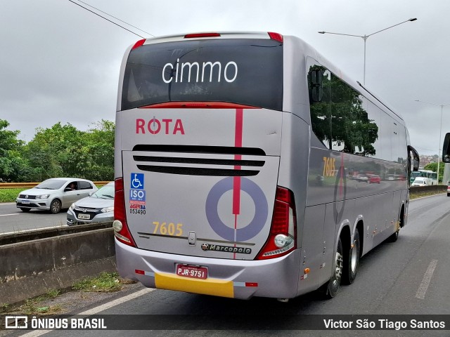 Rota Transportes Rodoviários 7605 na cidade de Salvador, Bahia, Brasil, por Victor São Tiago Santos. ID da foto: 12093572.