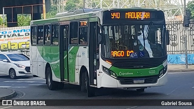 Caprichosa Auto Ônibus C27015 na cidade de Rio de Janeiro, Rio de Janeiro, Brasil, por Gabriel Sousa. ID da foto: 12092999.