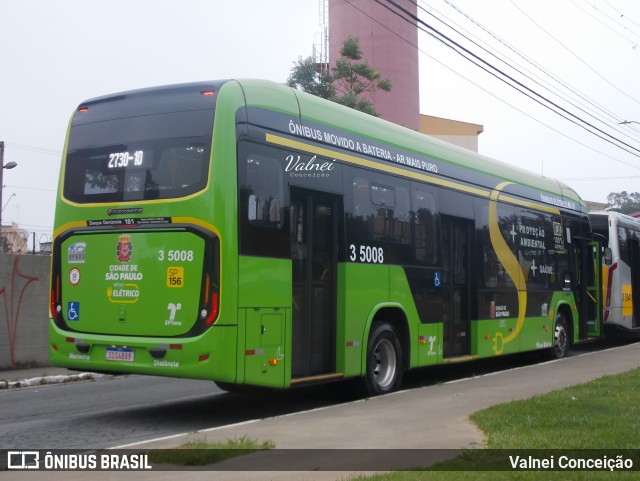 Upbus Qualidade em Transportes 3 5008 na cidade de São Paulo, São Paulo, Brasil, por Valnei Conceição. ID da foto: 12091662.