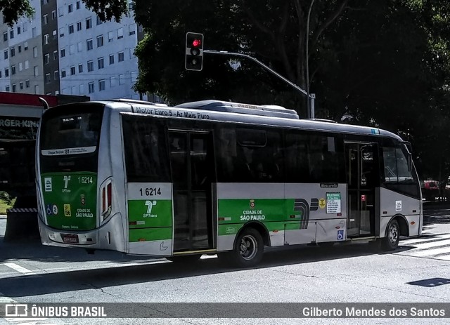 Transcooper > Norte Buss 1 6214 na cidade de São Paulo, São Paulo, Brasil, por Gilberto Mendes dos Santos. ID da foto: 12091351.