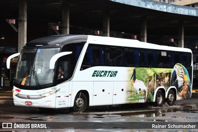 Eucatur - Empresa União Cascavel de Transportes e Turismo 4752 na cidade de Porto Alegre, Rio Grande do Sul, Brasil, por Rainer Schumacher. ID da foto: 12094087.