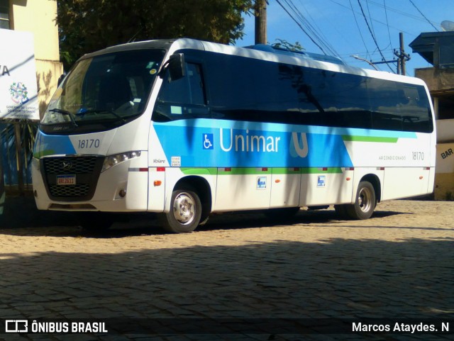 Unimar Transportes 18170 na cidade de Mimoso do Sul, Espírito Santo, Brasil, por Marcos Ataydes. N. ID da foto: 12092149.