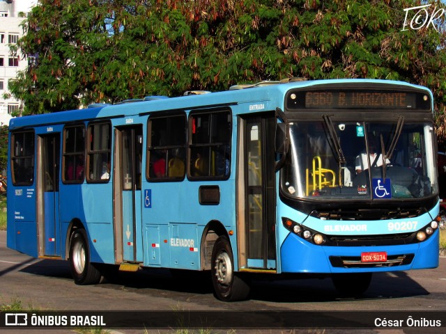 Companhia Coordenadas de Transportes 90207 na cidade de Belo Horizonte, Minas Gerais, Brasil, por César Ônibus. ID da foto: 12093458.
