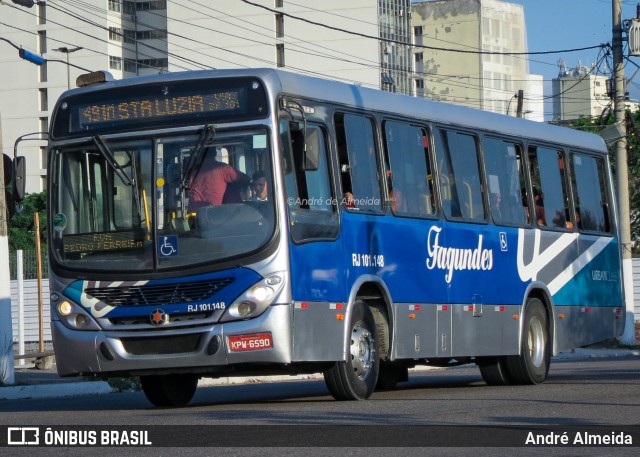 Auto Ônibus Fagundes RJ 101.148 na cidade de Niterói, Rio de Janeiro, Brasil, por André Almeida. ID da foto: 12092464.