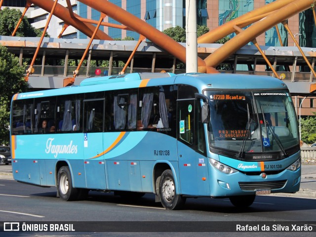Auto Ônibus Fagundes RJ 101.138 na cidade de Rio de Janeiro, Rio de Janeiro, Brasil, por Rafael da Silva Xarão. ID da foto: 12092504.