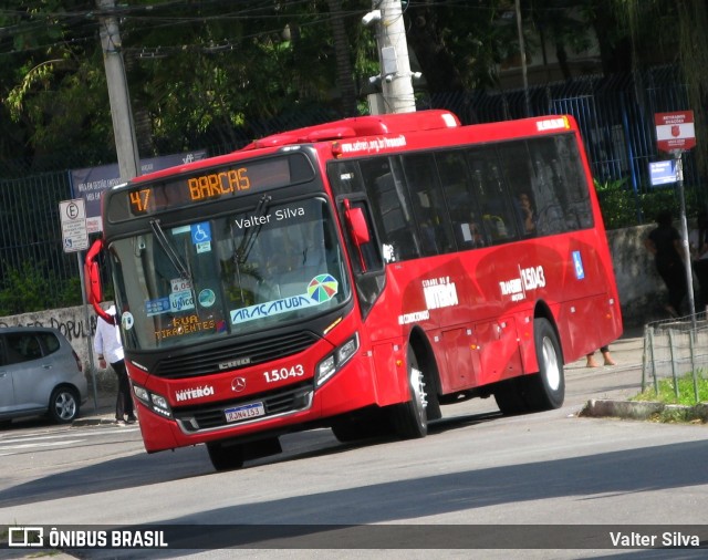 Viação Araçatuba 1.5.043 na cidade de Niterói, Rio de Janeiro, Brasil, por Valter Silva. ID da foto: 12092306.