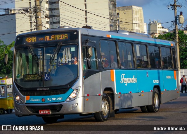 Auto Ônibus Fagundes RJ 101.291 na cidade de Niterói, Rio de Janeiro, Brasil, por André Almeida. ID da foto: 12091464.