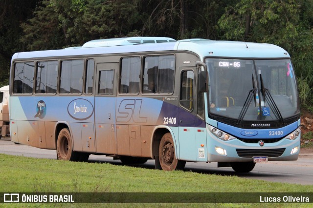 Viação São Luiz 23400 na cidade de Conselheiro Lafaiete, Minas Gerais, Brasil, por Lucas Oliveira. ID da foto: 12092386.