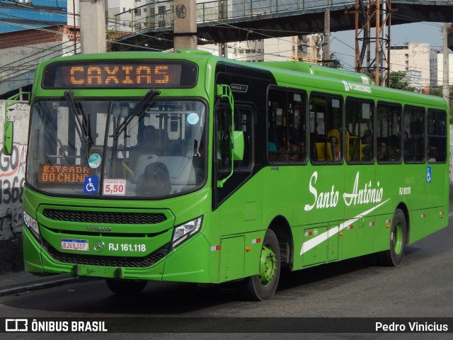 Transportes Santo Antônio RJ 161.118 na cidade de Duque de Caxias, Rio de Janeiro, Brasil, por Pedro Vinicius. ID da foto: 12093014.
