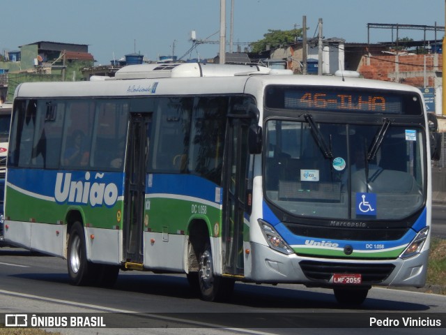 Viação União DC 1.058 na cidade de Duque de Caxias, Rio de Janeiro, Brasil, por Pedro Vinicius. ID da foto: 12092861.