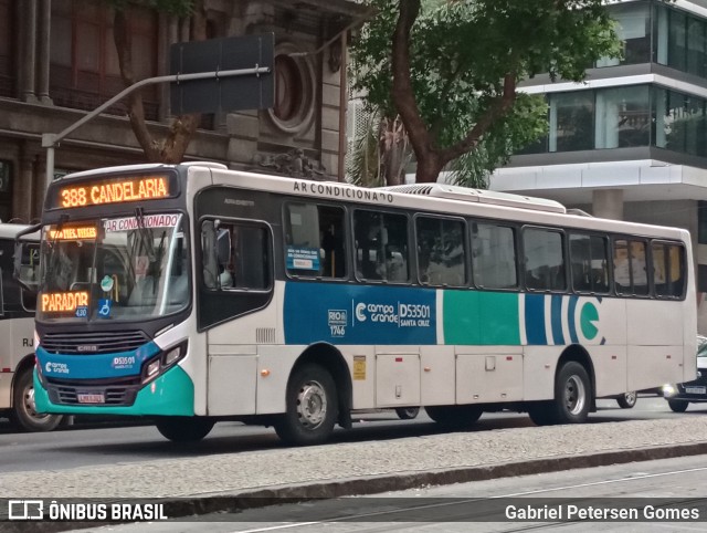 Transportes Campo Grande D53501 na cidade de Rio de Janeiro, Rio de Janeiro, Brasil, por Gabriel Petersen Gomes. ID da foto: 12092692.