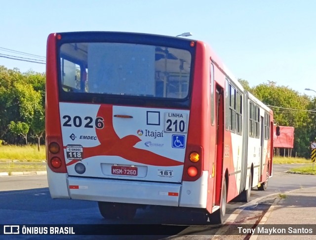 Itajaí Transportes Coletivos 2026 na cidade de Campinas, São Paulo, Brasil, por Tony Maykon Santos. ID da foto: 12091486.