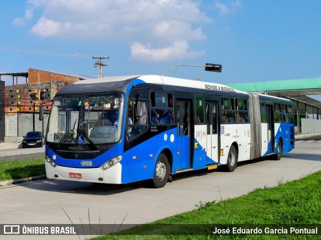 VB Transportes e Turismo 1003 na cidade de Campinas, São Paulo, Brasil, por José Eduardo Garcia Pontual. ID da foto: 12092171.