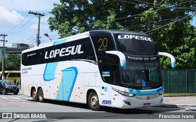 LopeSul Transportes - Lopes e Oliveira Transportes e Turismo - Lopes Sul 2089 na cidade de São Paulo, São Paulo, Brasil, por Francisco Ivano. ID da foto: 12093771.