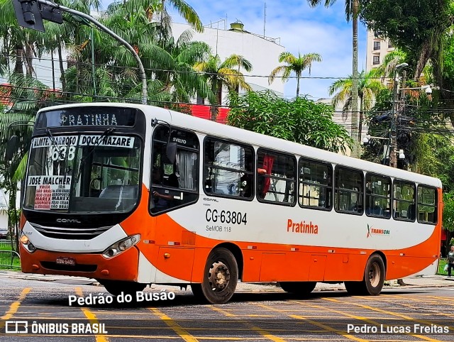 Transcol CG-63804 na cidade de Belém, Pará, Brasil, por Pedro Lucas Freitas. ID da foto: 12091396.