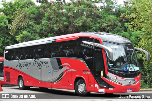 Empresa de Ônibus Pássaro Marron 5506 na cidade de São Paulo, São Paulo, Brasil, por Jean Passos Silva. ID da foto: 12092595.