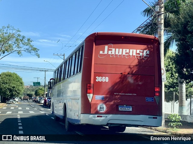 Auto Viação Jauense 3660 na cidade de Fernandópolis, São Paulo, Brasil, por Emerson Henrique. ID da foto: 12092058.