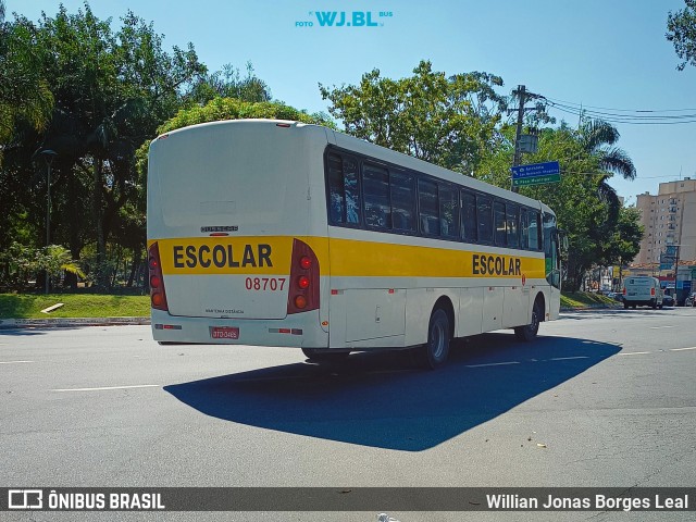 Auto Viação ABC - Escolar 08707 na cidade de São Bernardo do Campo, São Paulo, Brasil, por Willian Jonas Borges Leal. ID da foto: 12094073.
