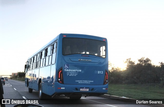 Taguatur - Taguatinga Transporte e Turismo 06813 na cidade de Brasília, Distrito Federal, Brasil, por Darlan Soares. ID da foto: 12091408.