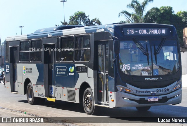 BH Leste Transportes > Nova Vista Transportes > TopBus Transportes 21126 na cidade de Belo Horizonte, Minas Gerais, Brasil, por Lucas Nunes. ID da foto: 12092421.