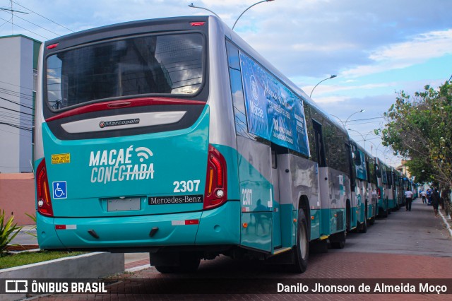 SIT Macaé Transportes 2307 na cidade de Macaé, Rio de Janeiro, Brasil, por Danilo Jhonson de Almeida Moço. ID da foto: 12092797.