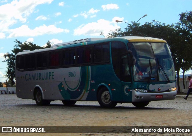Auto Viação Camurujipe 3063 na cidade de Vitória da Conquista, Bahia, Brasil, por Alessandro da Mota Roque. ID da foto: 12092313.