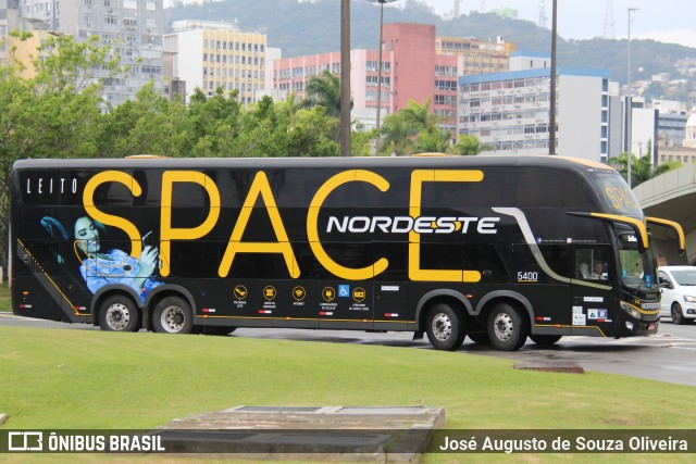 Expresso Nordeste 5400 na cidade de Florianópolis, Santa Catarina, Brasil, por José Augusto de Souza Oliveira. ID da foto: 12093853.