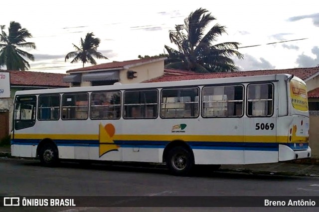 São Cristóvão Transportes 5069 na cidade de Aracaju, Sergipe, Brasil, por Breno Antônio. ID da foto: 12096749.