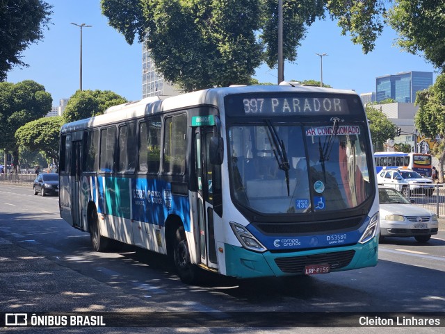 Transportes Campo Grande D53580 na cidade de Rio de Janeiro, Rio de Janeiro, Brasil, por Cleiton Linhares. ID da foto: 12094255.
