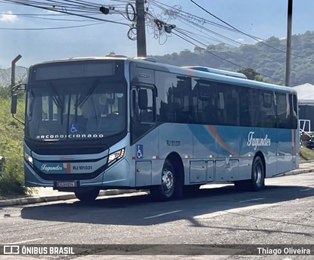 Auto Ônibus Fagundes RJ 101.031 na cidade de Niterói, Rio de Janeiro, Brasil, por Thiago Oliveira. ID da foto: 12094677.