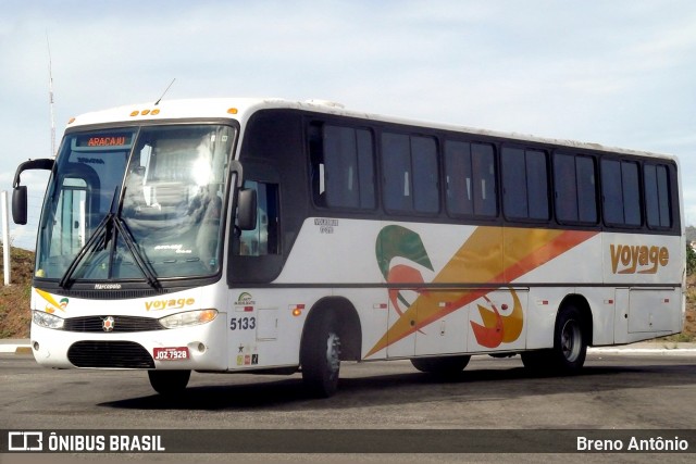Voyage Transportes e Turismo 5133 na cidade de Aracaju, Sergipe, Brasil, por Breno Antônio. ID da foto: 12095259.