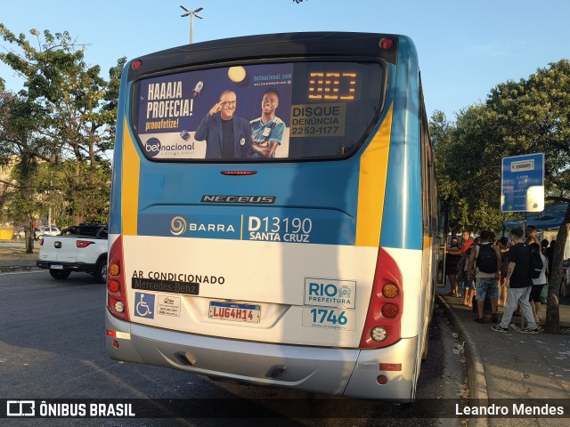 Transportes Barra D13190 na cidade de Rio de Janeiro, Rio de Janeiro, Brasil, por Leandro Mendes. ID da foto: 12094212.