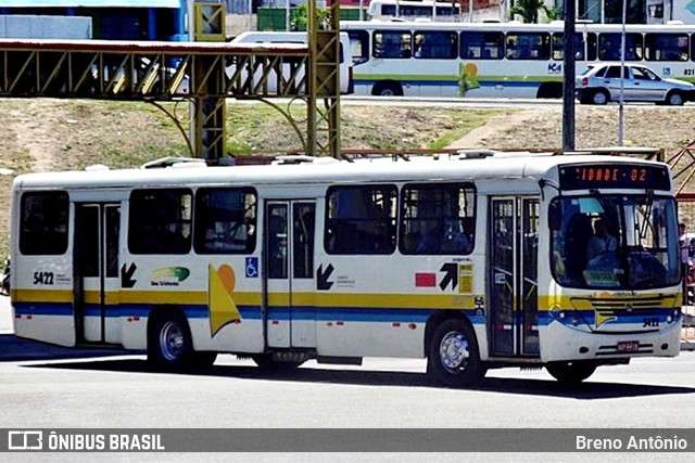 São Cristóvão Transportes 5422 na cidade de Aracaju, Sergipe, Brasil, por Breno Antônio. ID da foto: 12095292.