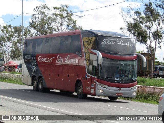 Expresso São Luiz 7970 na cidade de Caruaru, Pernambuco, Brasil, por Lenilson da Silva Pessoa. ID da foto: 12096487.